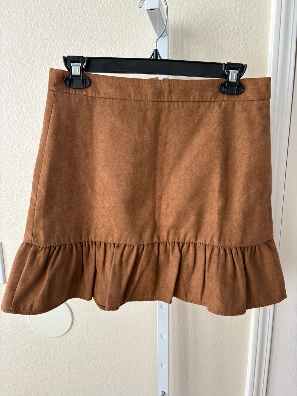 J. Crew Faux Suede Mini Skirt in Walnut - Size 2 - Picture 4 of 6